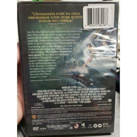 Harry Potter  Chamber of Secrets Widescreen dvd  Sealed NEW - Picture 5 of 5